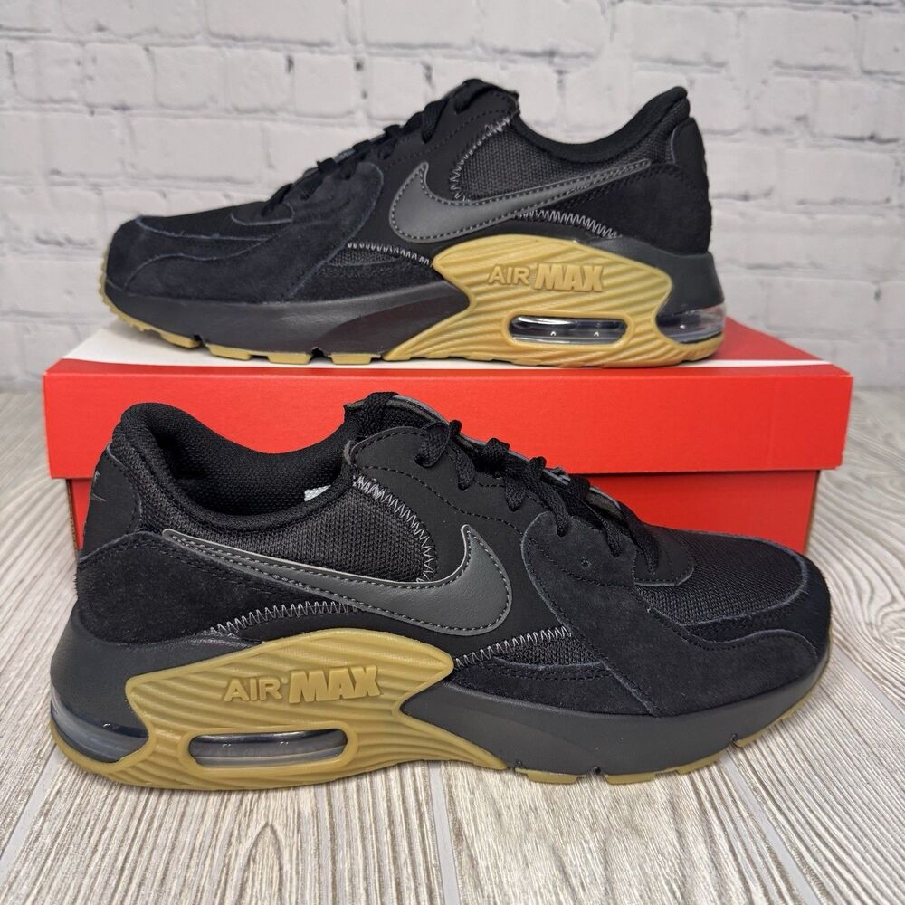 Nike Air Max Excee Sneakers Mens 8 Black Anthracite HV0928-010 Retro Running NEW